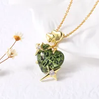 Modern Style Simple Style Star Heart Shape 201 Stainless Steel Copper 18K Gold Plated Women's Pendant Necklace main image 5