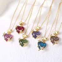 Modern Style Simple Style Star Heart Shape 201 Stainless Steel Copper 18K Gold Plated Women's Pendant Necklace main image 3