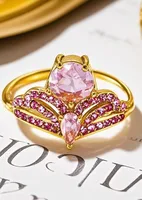 Elegant Luxurious Shiny Crown 304 Stainless Steel Inlay Zircon 18K Gold Plated Women's Rings main image 5