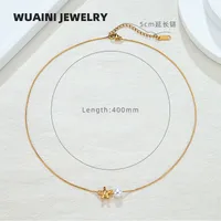 Elegant Vacation Starfish Titanium Steel Plating Women's Pendant Necklace main image 2