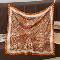Women's Elegant Rose Satin Silk Scarf main image 2