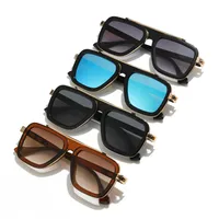 Casual Color Block Solid Color Pc Square Full Frame Glasses main image 1