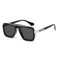 Casual Color Block Solid Color Pc Square Full Frame Glasses sku image 1