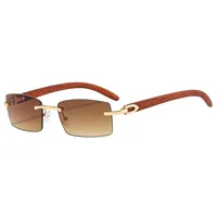 Simple Style Gradient Color Pc Square Frameless Glasses sku image 4