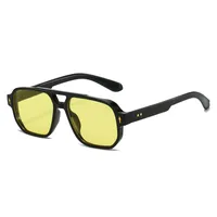 Simple Style Gradient Color Solid Color Pc Square Full Frame Glasses main image 1