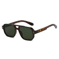 Simple Style Gradient Color Solid Color Pc Square Full Frame Glasses main image 3