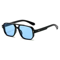 Simple Style Gradient Color Solid Color Pc Square Full Frame Glasses sku image 9