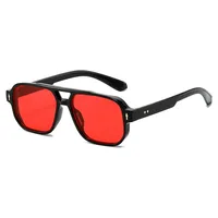 Simple Style Gradient Color Solid Color Pc Square Full Frame Glasses sku image 12