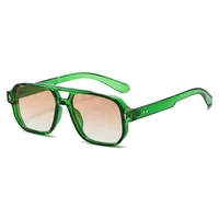 Simple Style Gradient Color Solid Color Pc Square Full Frame Glasses sku image 13