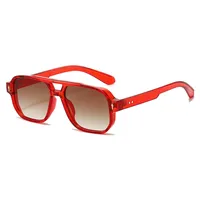 Simple Style Gradient Color Solid Color Pc Square Full Frame Glasses sku image 14