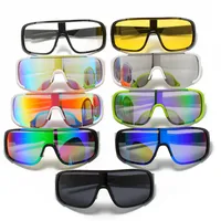 Simple Style Gradient Color Solid Color Pc Special-Shaped Mirror Full Frame Glasses main image 1