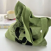 Women's Medium Polyester Panda Cute Square Open Tote Bag main image 4