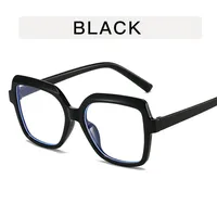 Simple Style Color Block Leopard Ac Square Full Frame Glasses sku image 1