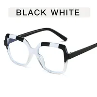 Simple Style Color Block Leopard Ac Square Full Frame Glasses sku image 6