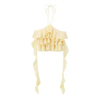Women's Tank Tops Ruffles Sexy Solid Color main image 3