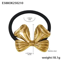 Women's Elegant Bow Knot 304 Stainless Steel Plating Hair Tie sku image 9