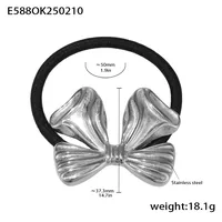 Women's Elegant Bow Knot 304 Stainless Steel Plating Hair Tie sku image 5