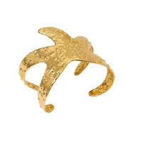 Marine Style Modern Style Starfish 304 Stainless Steel Plating Women's Cuff Bracelets main image 6
