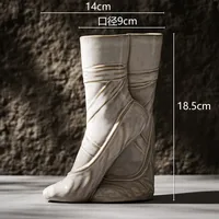 Casual Novelty Shoe Ceramics Ornaments Vase sku image 1