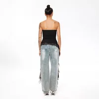 Women's T-shirt Sleeveless T-Shirts Pleated Streetwear Solid Color main image 4