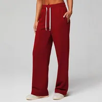 Women's Casual Daily Sports Simple Style Solid Color Full Length Straight Pants main image 3