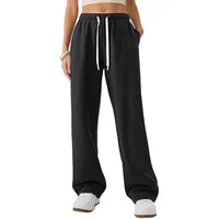 Women's Casual Daily Sports Simple Style Solid Color Full Length Straight Pants sku image 9