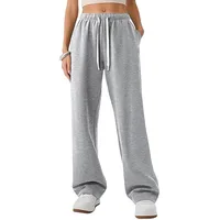 Women's Casual Daily Sports Simple Style Solid Color Full Length Straight Pants sku image 11