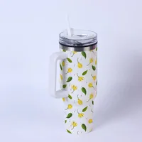 Casual Flower 201 Stainless Steel 304 Stainless Steel Thermos Cup 1 Piece sku image 3