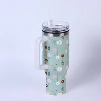 Casual Flower 201 Stainless Steel 304 Stainless Steel Thermos Cup 1 Piece sku image 4