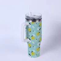 Casual Flower 201 Stainless Steel 304 Stainless Steel Thermos Cup 1 Piece sku image 8