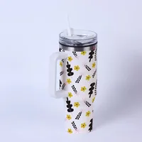 Casual Flower 201 Stainless Steel 304 Stainless Steel Thermos Cup 1 Piece sku image 12