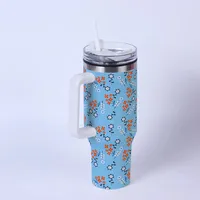 Casual Flower 201 Stainless Steel 304 Stainless Steel Thermos Cup 1 Piece sku image 14
