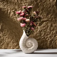 Elegant Vintage Style Conch Ceramics Ornaments Vase main image 2