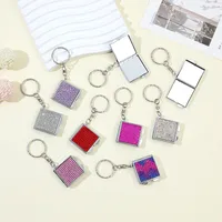 Glam Glittery Rhinestone Metal Unisex Keychain main image 1