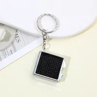 Glam Glittery Rhinestone Metal Unisex Keychain main image 4