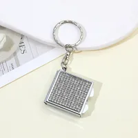 Glam Glittery Rhinestone Metal Unisex Keychain sku image 2