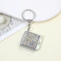 Glam Glittery Rhinestone Metal Unisex Keychain sku image 3