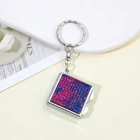 Glam Glittery Rhinestone Metal Unisex Keychain sku image 6