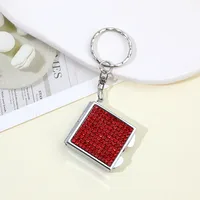 Glam Glittery Rhinestone Metal Unisex Keychain sku image 9