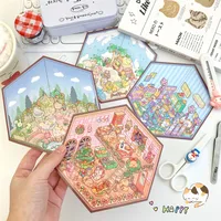 1 Set Cartoon Daily Paper Cute Stickers main image 1