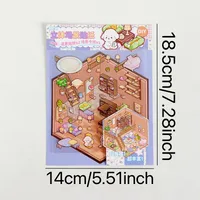 1 Set Cartoon Daily Paper Cute Stickers sku image 8