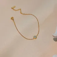 Elegant Glam Luxurious Round 304 Stainless Steel Plating 18K Gold Plated Women's Bracelets Necklace sku image 3