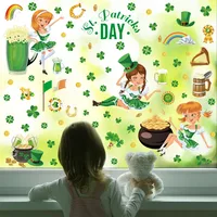 Cartoon Shamrock Human PVC Wall Art main image 1