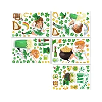 Cartoon Shamrock Human PVC Wall Art main image 5