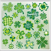 Cartoon Shamrock PVC Wall Art main image 2