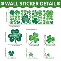 Cartoon Shamrock PVC Wall Art sku image 6