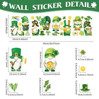 Cartoon Shamrock PVC Wall Art sku image 4