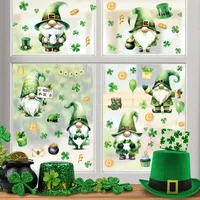 Cute Shamrock Human PVC Wall Sticker Window Stickers Wall Art main image 1