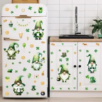 Cute Shamrock Human PVC Wall Sticker Window Stickers Wall Art main image 2