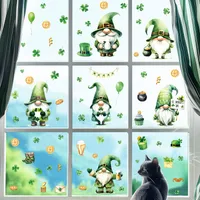 Cute Shamrock Human PVC Wall Sticker Window Stickers Wall Art main image 5